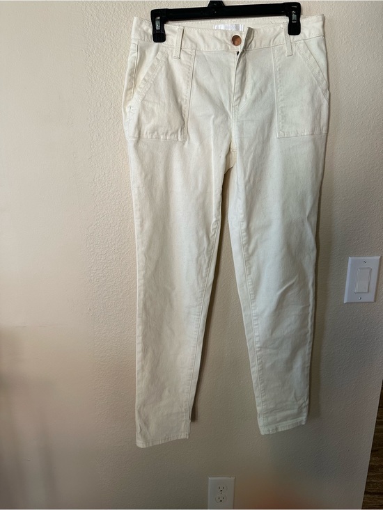 1822 Denim Pants - 1822 women's Casual Off-White Cotton Pants size 6/ NWOT 1107